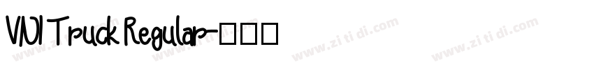 VNI Truck Regular字体转换